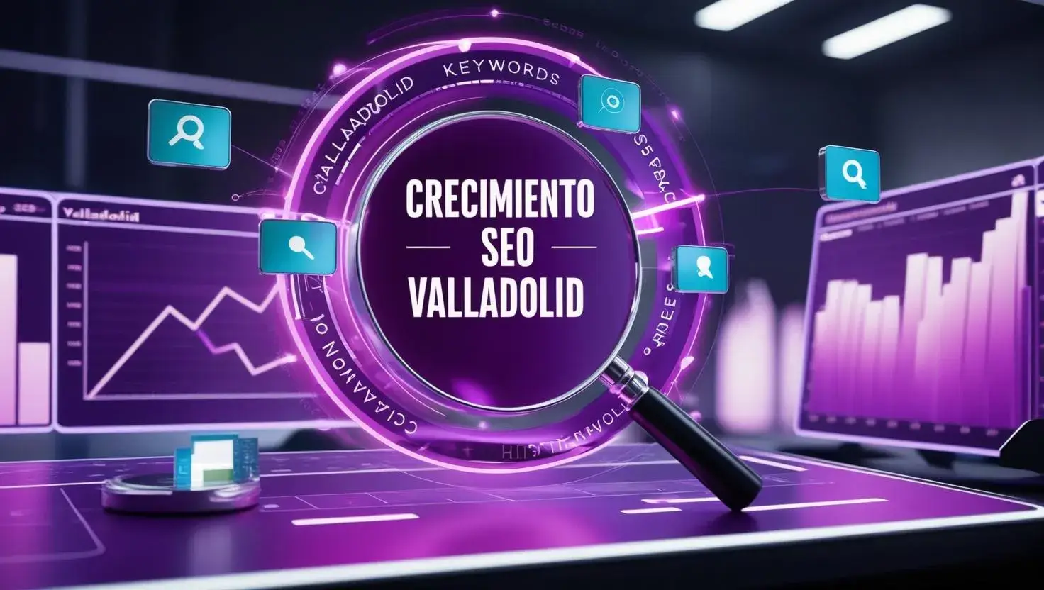 Ilustración sobre posicionamiento SEO para negocios de Valladolid
